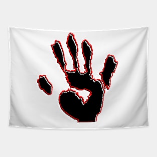 palm print hand fingers Tapestry