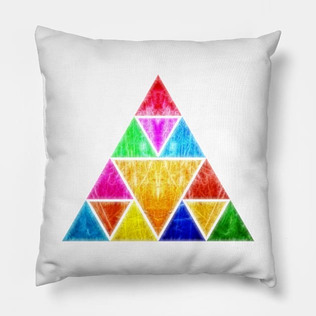 Triangles Pillow by nnorbi