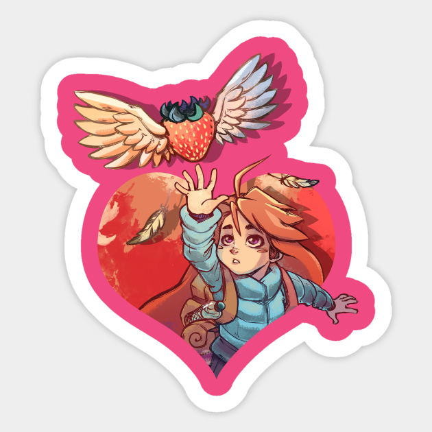 Celeste Madeline With Strawberry Celeste Madeline Aufkleber Teepublic De