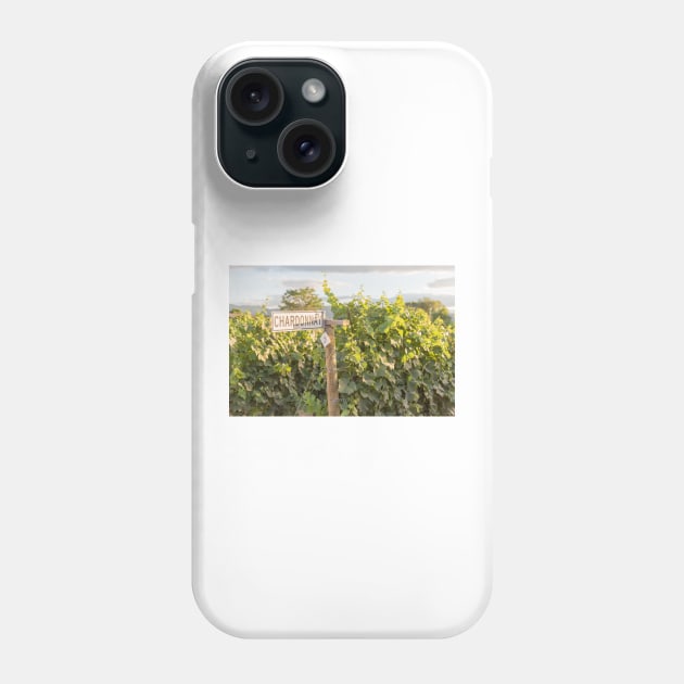 Chardonnay Signpost and Grapevines in Summer Phone Case by Amy-K-Mitchell