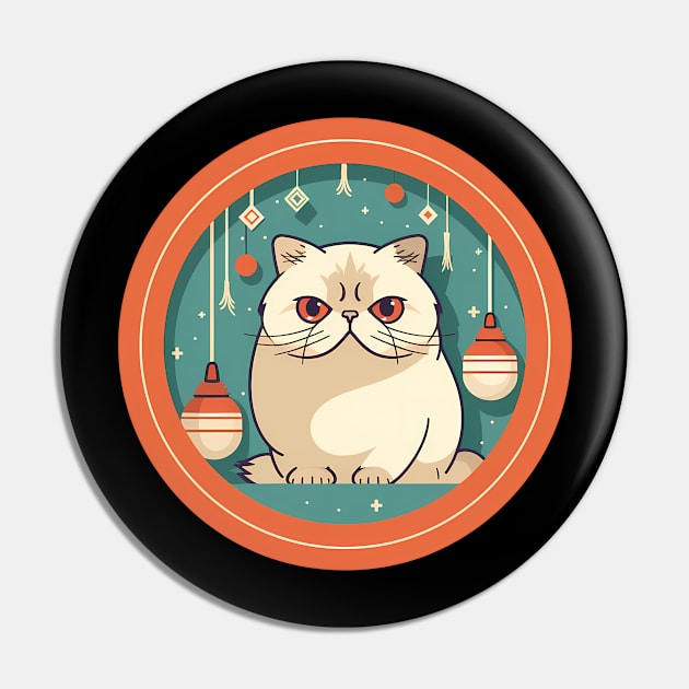 Exotic Shorthair Cat Xmas Xmas Ornament, Love Cats Pin by dukito