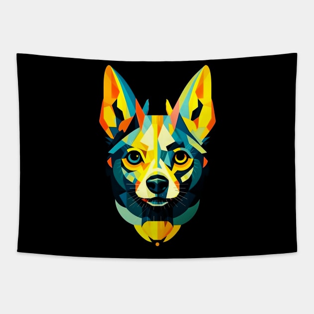 Abstract Dog face Tapestry by Allbestshirts