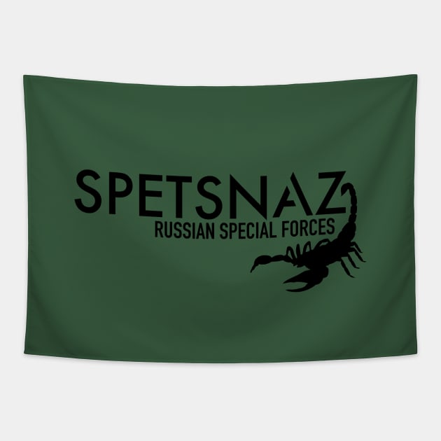 Spetsnaz - Russian Special Forces (subdued) Tapestry by TCP