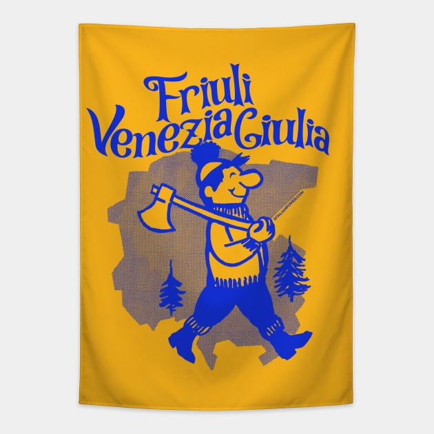 Friuli Venezia Giulia Sixties Tapestry by ItalianPowerStore