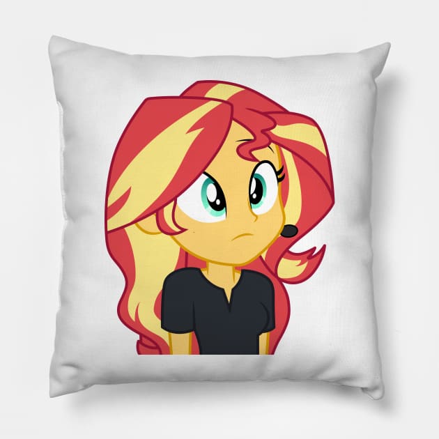 Director Sunset Shimmer 3 Pillow by CloudyGlow