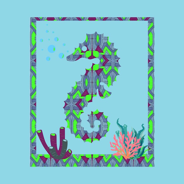 Seahorse Shuffle by Terran Textures 