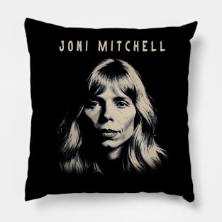 Joni Mitchell - Retro 1970s Pillow