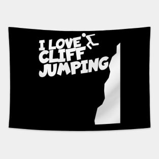 I love Cliff jumping Tapestry