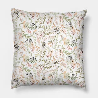 Trailing Floral Pattern Pillow