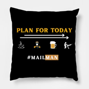 funny mail man gift Pillow