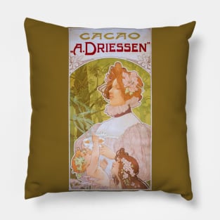 Art Nouveau Poster for Cocoa Pillow