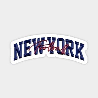New York Football 3D Chrome Magnet