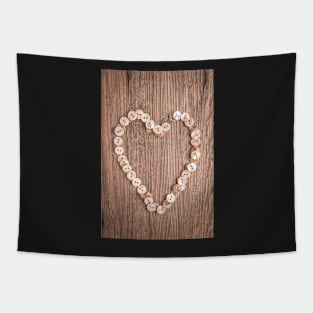 Valentine heart buttons textiles Tapestry