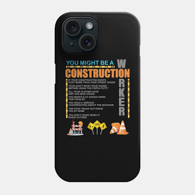 Construction Gift, Construction Crew, Construction Worker, You Might Be A, Construction Party, Construction Manager, Engineering, Brick Layer Phone Case by DESIGN SPOTLIGHT