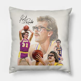 Kurt Rambis Vintage Style Basketball Pillow