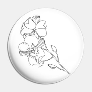 Orchid Flower Pin