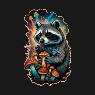 Psychedellic racoon T-Shirt