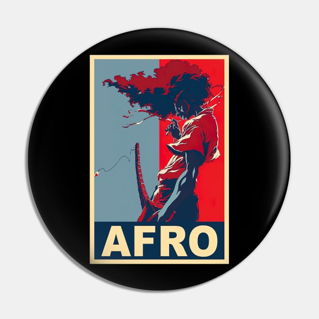 Afro Anime Vintage Pin by hony.white