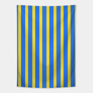 Achelous | Yellow and Blue Stripes Pattern Tapestry