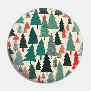 Christmas Tree Pattern Chiyogami Pin