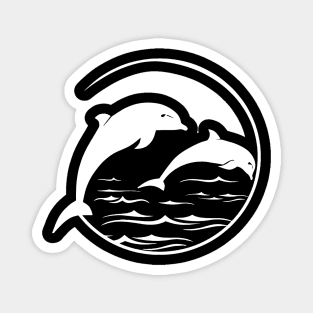 Dolphin Lovers, Vintage  Sea Mammal  Animal Lovers Magnet