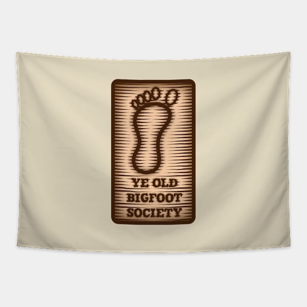 Ye Old Bigfoot Society Tapestry by CuriousCurios