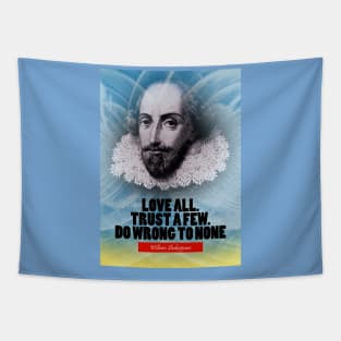William Shakespeare Inspiration Quote Tapestry