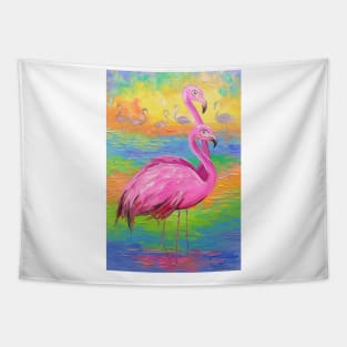 Pink Flamingo Tapestry