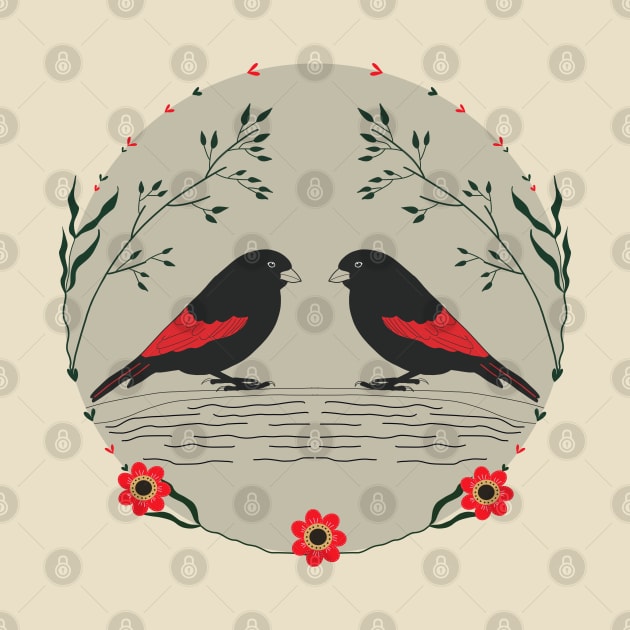 Two Symmetrical Birds by Suneldesigns