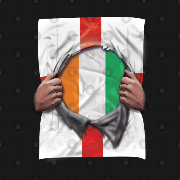 Ivory Coast Flag English Flag Ripped - Gift for Ivorian From Ivory Coast by Country Flags