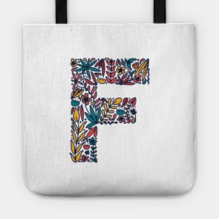 Tropical Letter F Tote