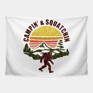 camping and squatching Tapestry