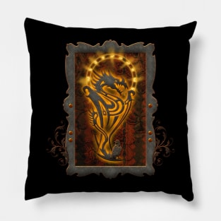 Awesome tribal dragon Pillow