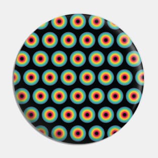 Rainbow Circle Seamless Pattern 008#001 Pin