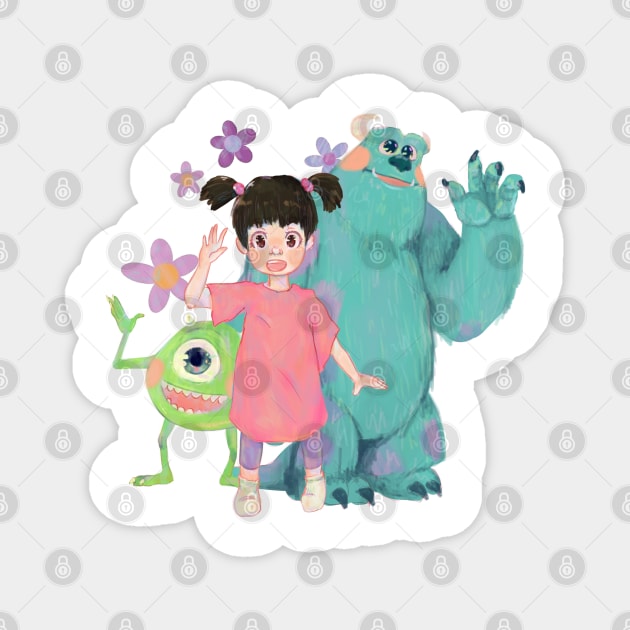 Monsters inc Magnet by Rosbel