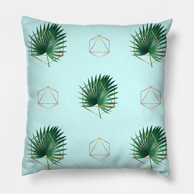 Magic Palm Leaves Pillow by StudioGrafiikka