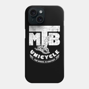 Crazy Mountain-Bike Downhill Unicycle Saying Phone Case