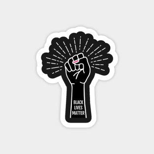 Black lives matter, female fist Magnet