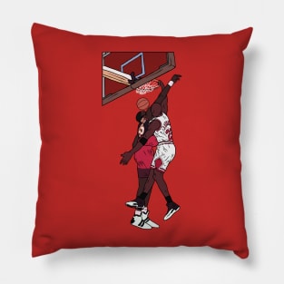 Michael Jordan Dunk on Dikembe Mutombo Pillow