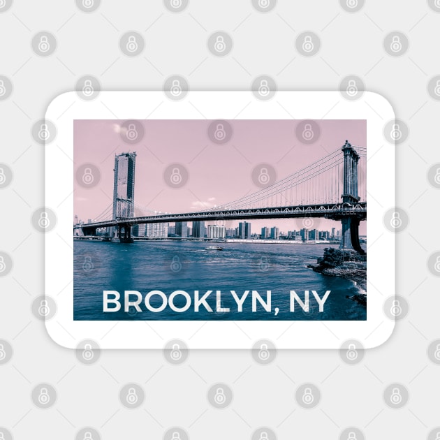 Manhattan Bridge Magnet by Laybov