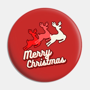 reindeer and christmas Pin