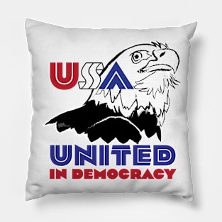 Democracy Eagle Pillow