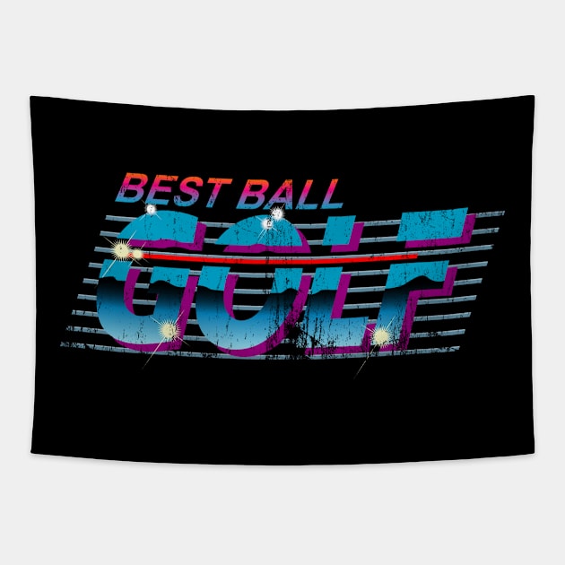 best ball golf retro Tapestry by osvaldoport76