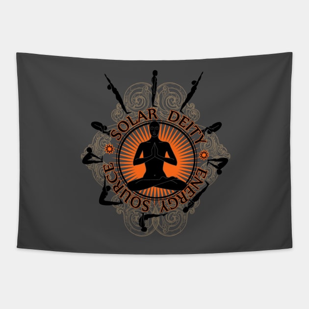 Surya Namaskar Tapestry by swarna artz