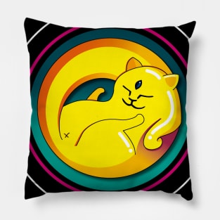 Yello Cat Pillow