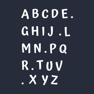 funny alphabet wall T-Shirt