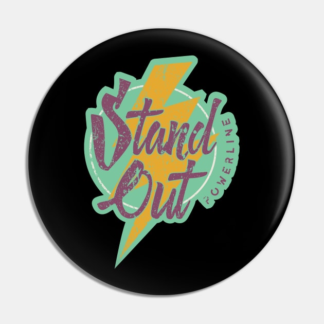 STAND OUT Lighting Bolt Pin by western.dudeooles