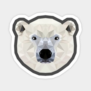 Low Poly Polar Bear Magnet