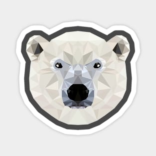 Low Poly Polar Bear Magnet