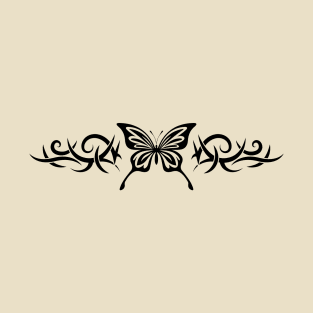 Fairycore Butterfly Tattoo Grunge Egirl Alt y2k Aesthetic T-Shirt